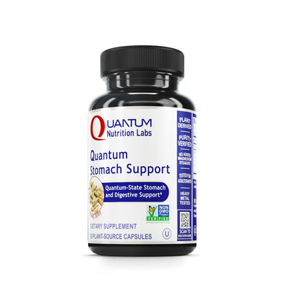 QNL Quantum Stomach Support – Digestive Enzymes (Vegan, Organic, 60 Caps)