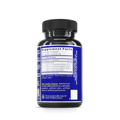 QNL Quantum Stomach Support – Digestive Enzymes (Vegan, Organic, 60 Caps)