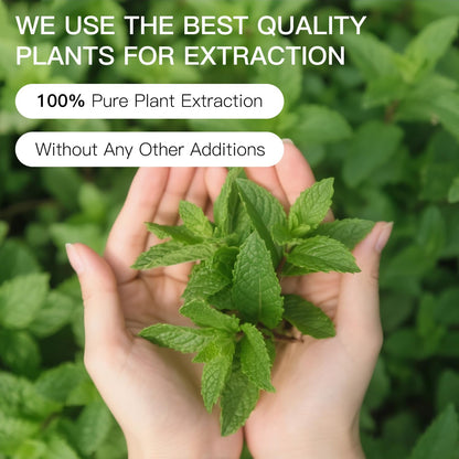 QONG Peppermint Essential Oil Blend – Organic Mint Oil for Hair Growth & Diffusers (10ml)