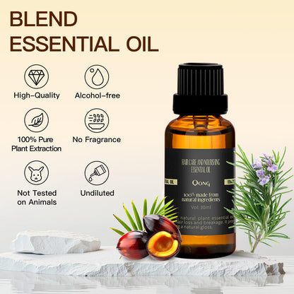 Qong Peppermint Essential Oil Blend 30ml – Hair Thickness, Sleep Support & Diffuser Aroma