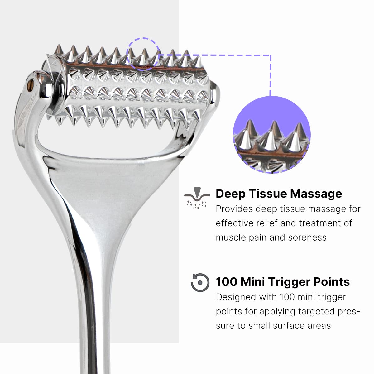 QooWo Massage Roller – Acupuncture Roller for Deep Tissue Muscle Relief