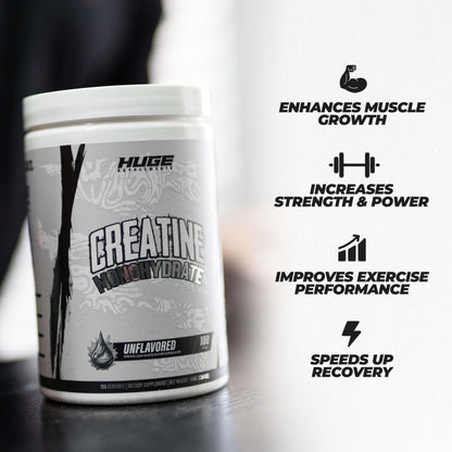 Pure Micronized Creatine Monohydrate Powder – 500g, Unflavored, 100 Servings, Third-Party Tested