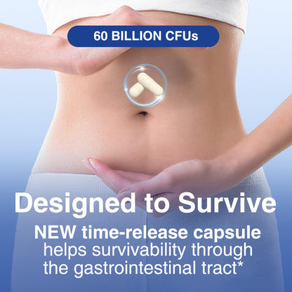 QRFWTX Acidophilus Probiotic 60B CFU | Gut Health & Immune Support