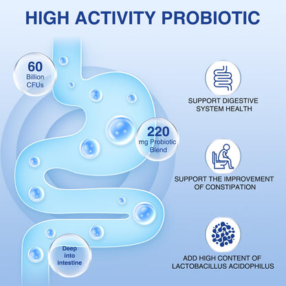 QRFWTX Acidophilus Probiotic 60B CFU | Gut Health & Immune Support