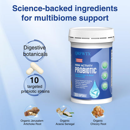 QRFWTX Acidophilus Probiotic 60B CFU | Gut Health & Immune Support