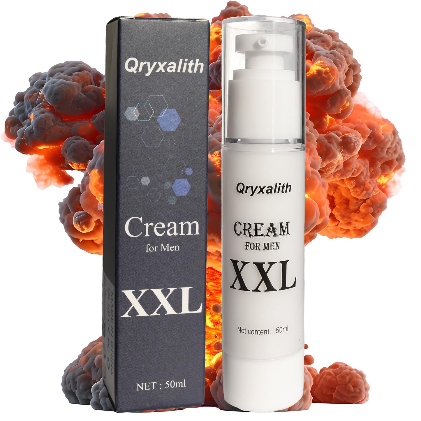 Qryxalith Male Massage Cream 50ml | Premium Men's Skincare