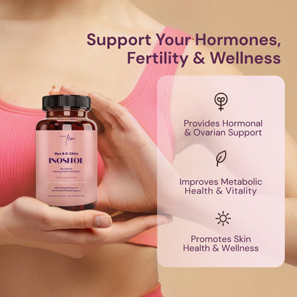 QSTA Myo-Inositol & D-Chiro Inositol Supplement for Women 4100mg (40:1) – 9-in-1 Hormonal & Metabolic Support