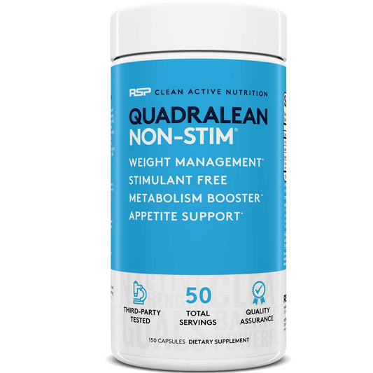 RSP Nutrition QuadraLean - Stimulant Free Weight Management & Metabolism Booster BritishVita | Premium UK Vitamins & Wellness Supplements