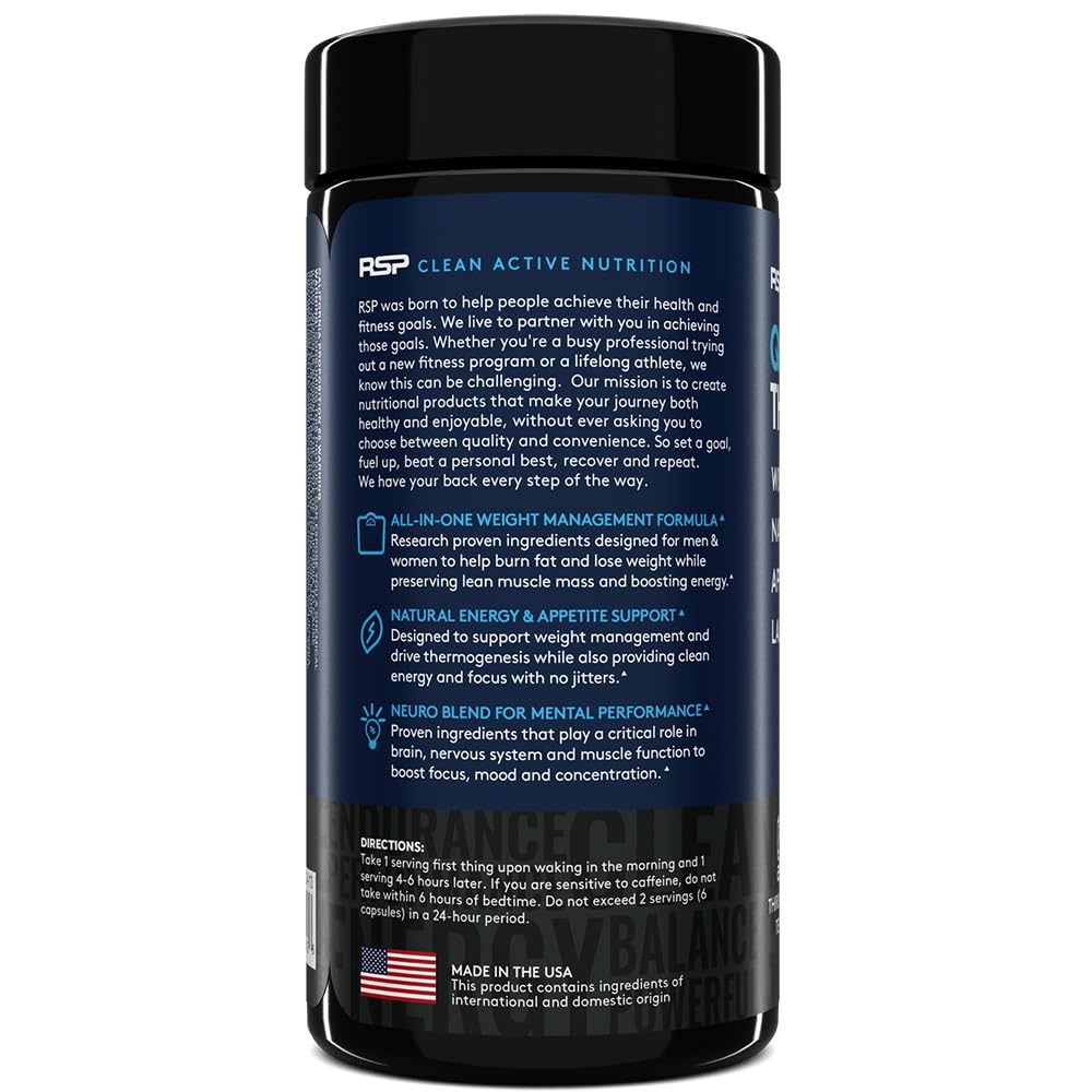 QuadraLean Thermogenic Fat Burner – Metabolism & Energy (60 Serv) by RSP