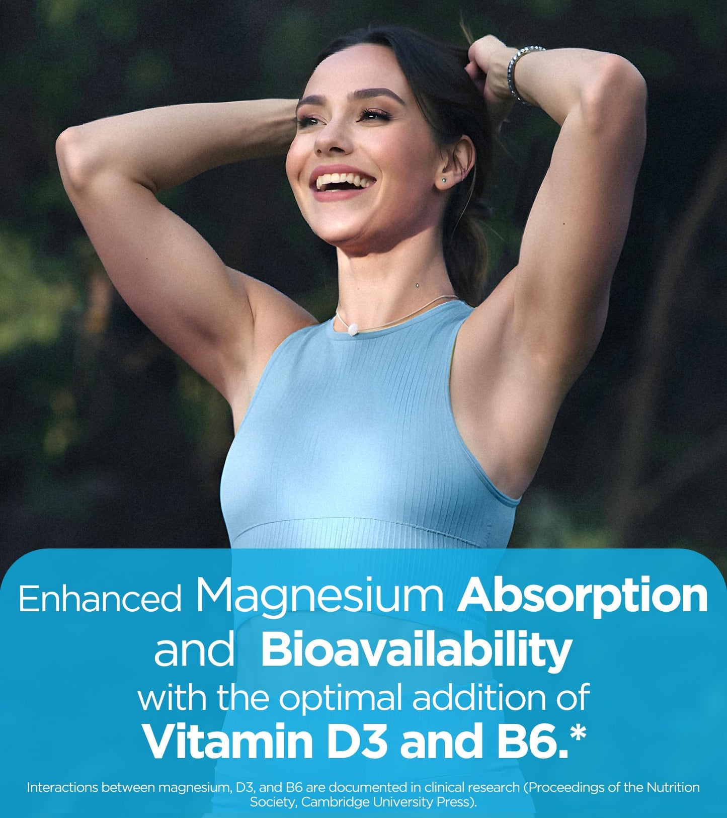 Quadruple Magnesium 400mg – Glycinate, L-Threonate, Citrate & Malate + D3 & B6 | 60 Vegan Caps