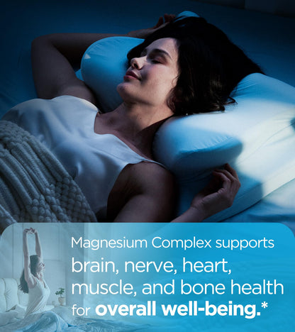 Quadruple Magnesium 400mg – Glycinate, L-Threonate, Citrate & Malate + D3 & B6 | 60 Vegan Caps