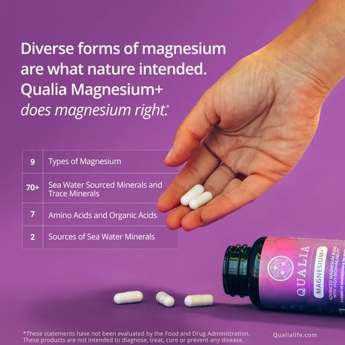 Qualia Magnesium+ | Doctor-Formulated Magnesium with 10 Forms & 70+ Minerals