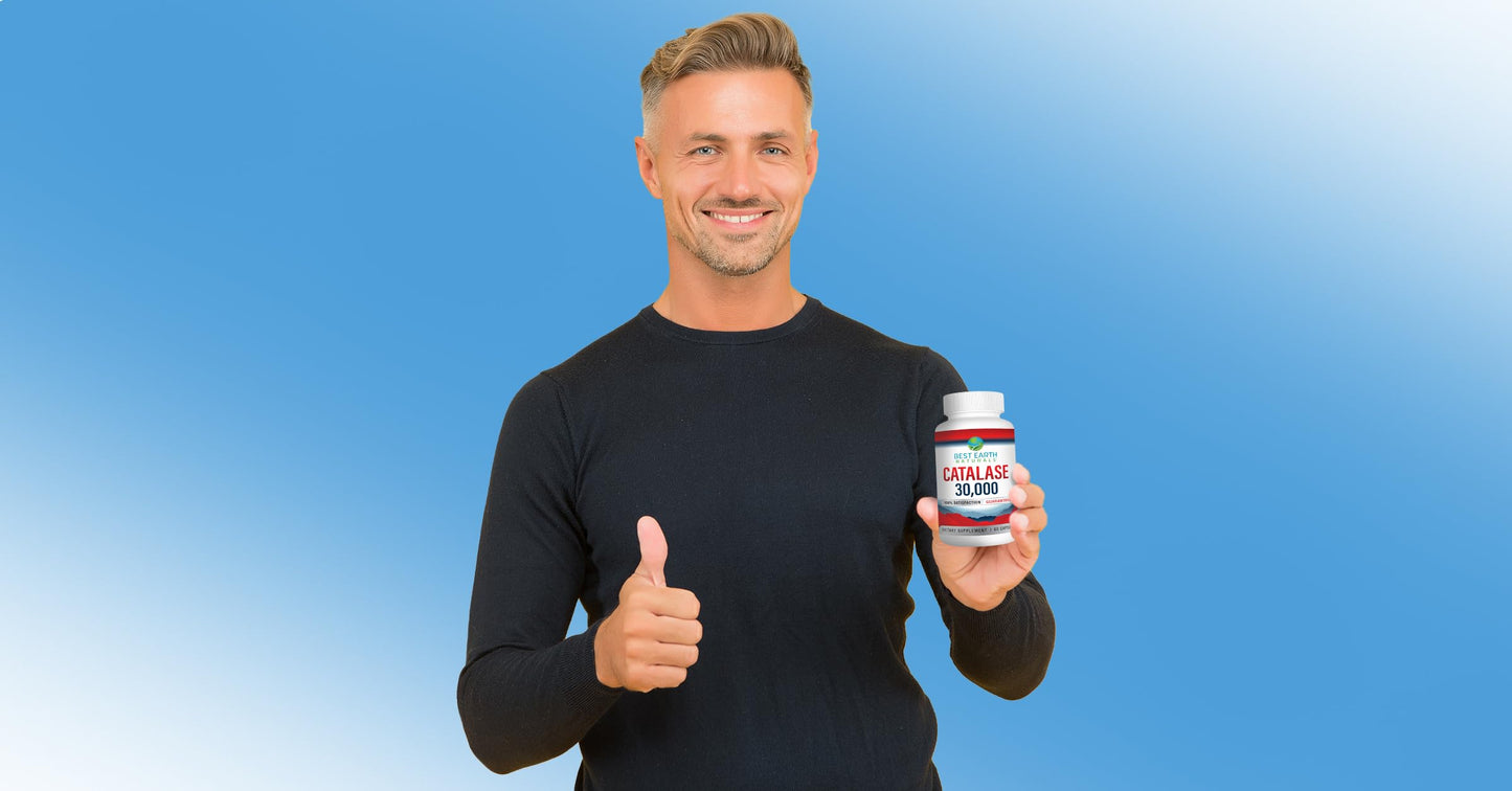 Best Earth Naturals Catalase 30,000 Supplement - Hair Support - 60 Capsules