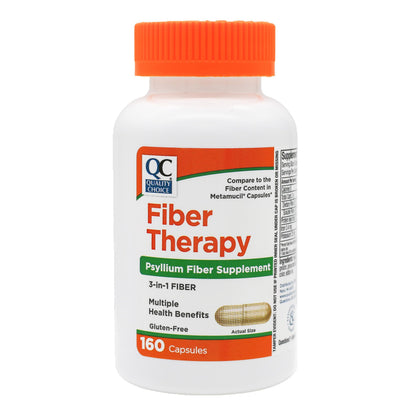 Quality Choice Daily Fiber Capsules for Regularity – 160 Count