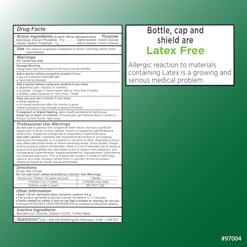 Quality Choice Enema Twin Pack — Ready-to-Use Rectal Solution