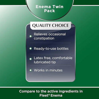 Quality Choice Enema Twin Pack — Ready-to-Use Rectal Solution