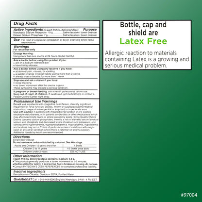 Quality Choice Enema Twin Pack — Ready-to-Use Rectal Solution