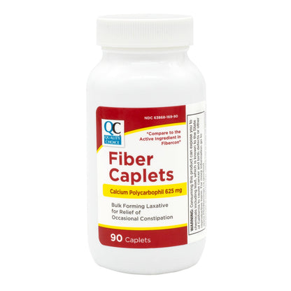 Quality Choice Fiber Therapy Caplets – Constipation Relief, Gas-Free, 90 Count