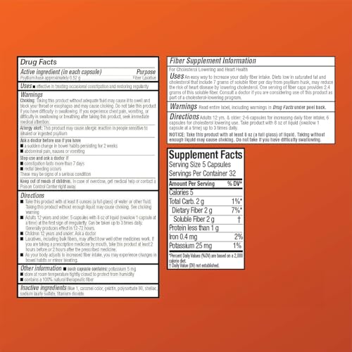 Quality Choice Daily Fiber Capsules for Regularity – 160 Count