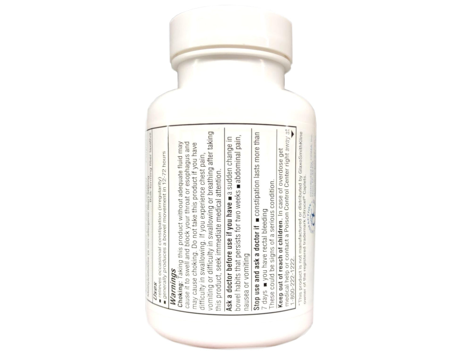 Quality Choice Fiber Therapy Caplets – 100 Count (Gentle Methylcellulose)