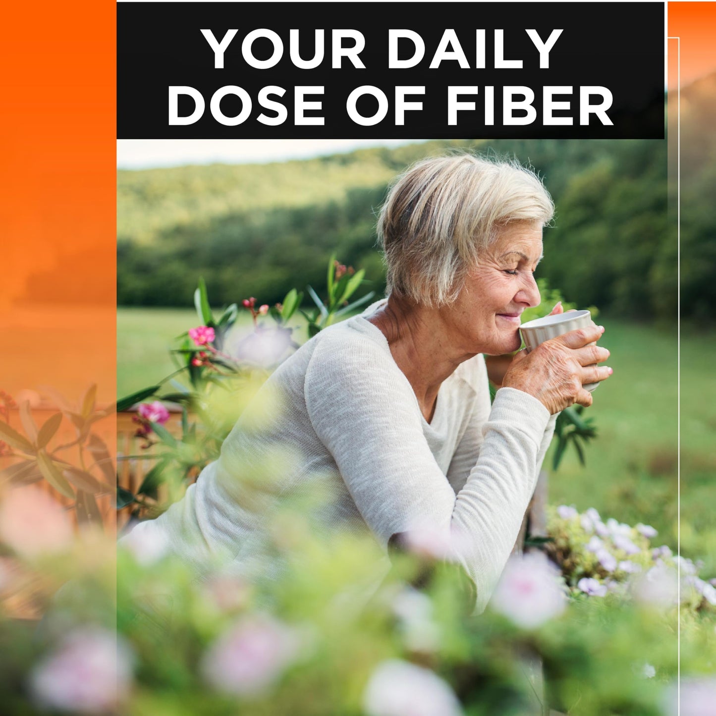 Quality Choice Sugar Free Fiber Powder - Orange Flavor, 48 Doses