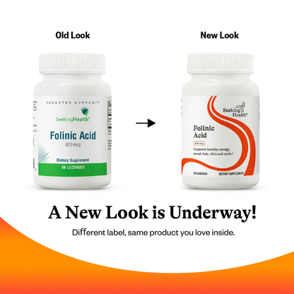 Folinic Acid 1360 mcg DFE (60 Lozenges) – Methyl-Free Folinic Acid | Seeking Health