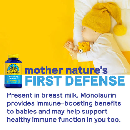 Nature's Life Monolaurin 1000 mg – Immune & Gut Health