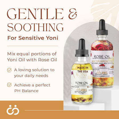 Quality Seamoss and Yoni Oil – Natural Mint Fresh Feminine Care, pH Balance, 1 oz