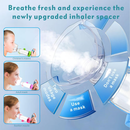 Quanler Nessi Soft Silicone Inhaler Spacer – Kids & Adults (Kids-Green)