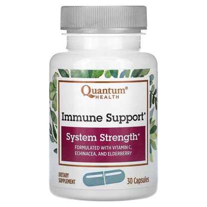 Quantum Health Immune Support 30 Caps - Vitamin C, Echinacea & Elderberry