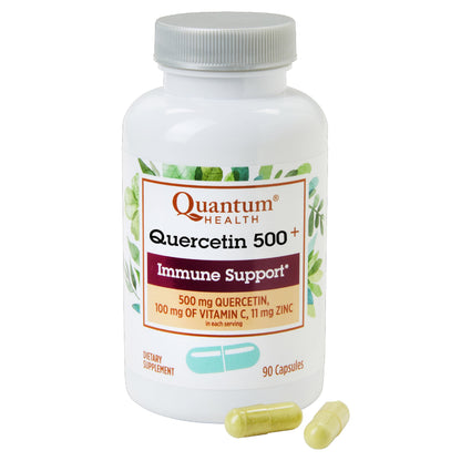 Quantum Health Quercetin+ 500mg Immune Support - Zinc & Vitamin C, 90 Capsules