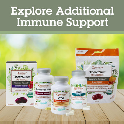 Quantum Health Quercetin+ 500mg Immune Support - Zinc & Vitamin C, 90 Capsules