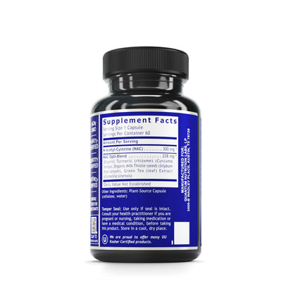 Quantum Nutrition Labs NAC – N-Acetyl-L-Cysteine for Liver & Immune Support | 60 Vegetarian Capsules | 300mg per Capsule