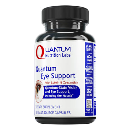 Quantum Nutrition Labs Eye Support - Eye Health Vitamins with Lutein & Zeaxanthin - 60 Vegetarian Capsules