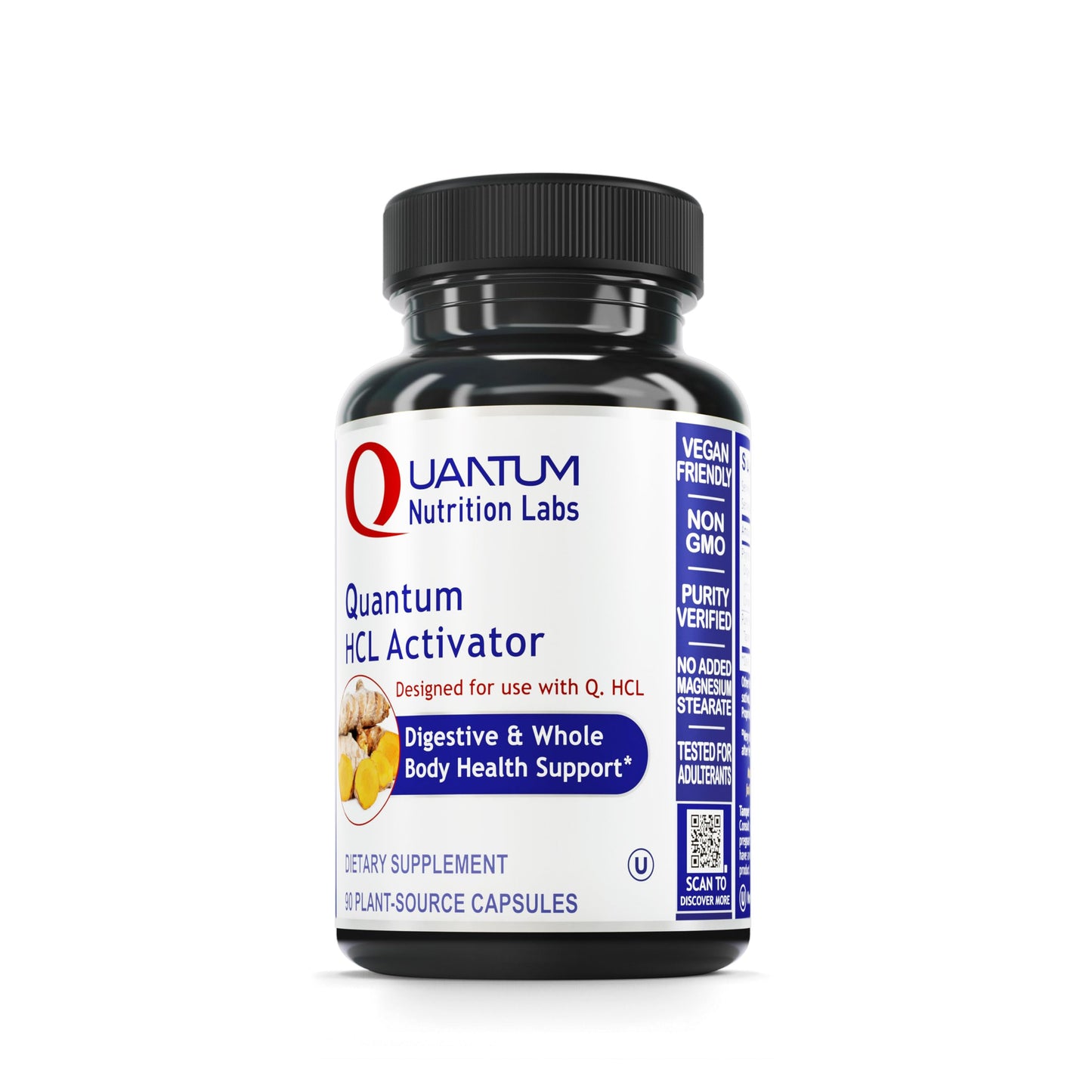 Quantum Nutrition Labs HCL Activator – Pepsin Digestive Enzymes (90 Veg Caps)