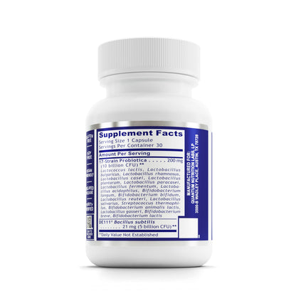 Quantum Nutrition Labs Probiotic Daily 18 – Digestive Health Probiotics (30 Vegetarian Capsules)