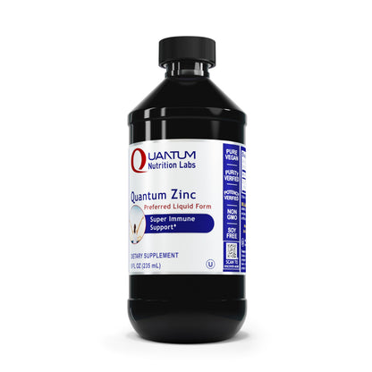 Quantum Nutrition Labs Zinc – Liquid Zinc Drops (25 mg Zinc Sulfate) for Immune Support | 8 oz
