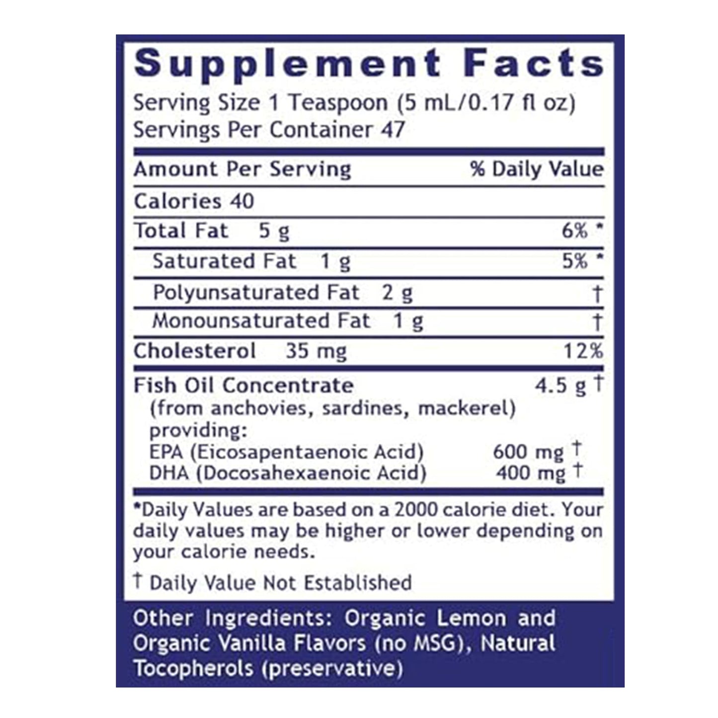 Quantum Nutrition Labs EPA/DHA Liquid - Omega-3 Fish Oil for Adults | Joint, Heart & Brain Health - 8 oz Bottle