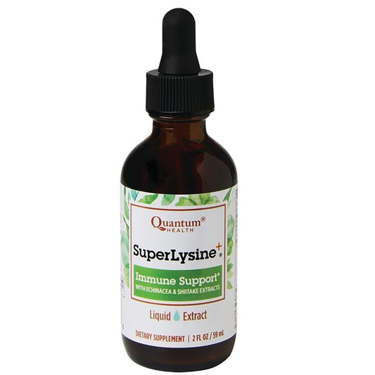 Quantum Super Lysine+ Liquid Extract 2 fl oz (59 ml) | Lysine Liquid Supplement BritishVita | Premium UK Vitamins & Wellness Supplements