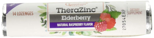 Quantum Zinc Elderberry Raspberry Lozenge – 1.2 oz, 12 per Case | Organic & Non-GMO BritishVita | Premium UK Vitamins & Wellness Supplements