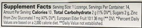 Quantum Zinc Elderberry Raspberry Lozenge – 1.2 oz, 12 per Case | Organic & Non-GMO