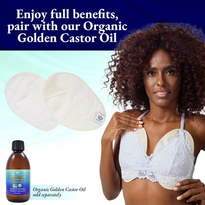 QUEEN OF THE THRONES Castor Oil Pack for Breast (Large) - Heatless & Reusable