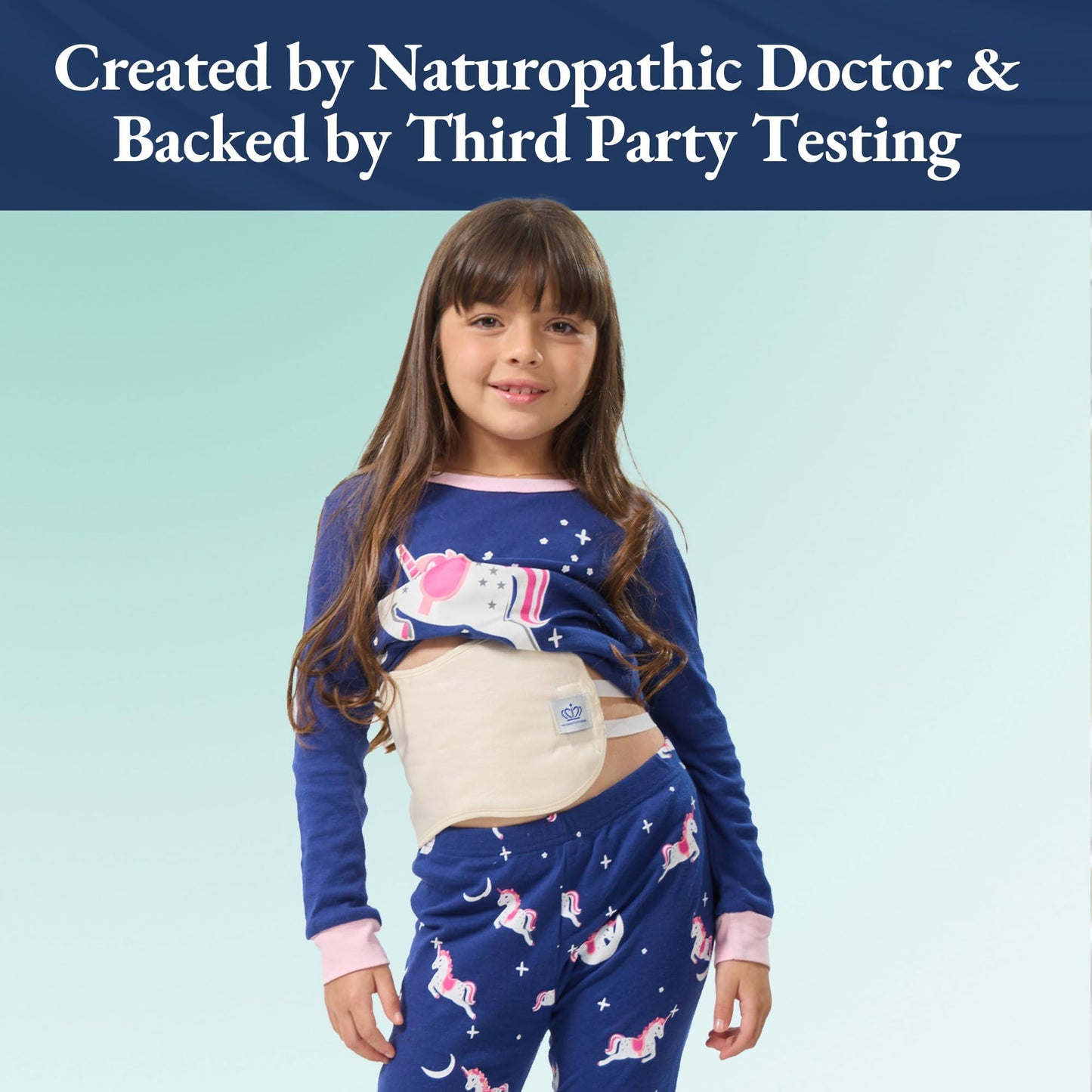 Queen of the Thrones Castor Oil Pack for Kids – Heatless, Less-Mess, Reusable | Organic Cotton Flannel