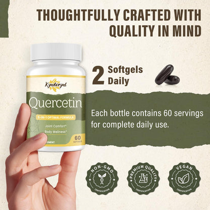 Quercetin 1000mg Softgels – Joint Health & Mobility Support (60 Vegan Softgels) – 2-Pack