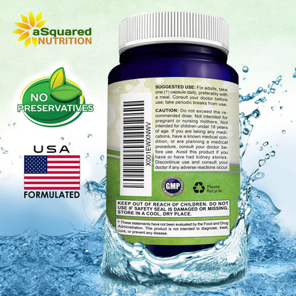 aSquared Nutrition Quercetin 500mg Supplement - 200 Capsules | Max Strength Quercetin Dihydrate for Immune & Cardiovascular Support