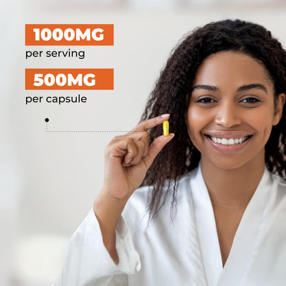 Sandhu's Quercetin Vegetarian Capsules – 120 Count | Immune Support & Respiratory Health