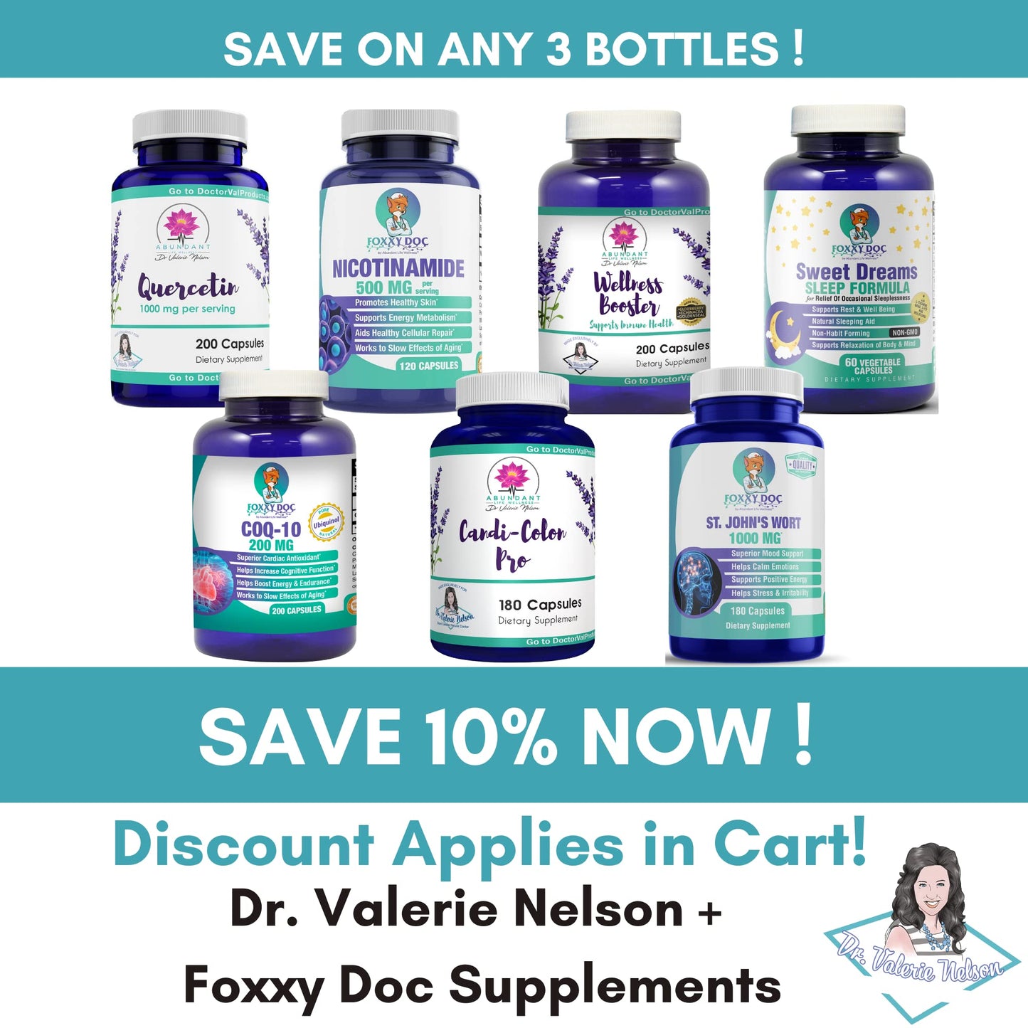 Dr. Valerie Nelson Quercetin 500 mg - 200 Capsules | Made in USA - Best Value