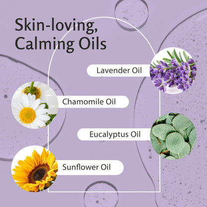 Lavender Massage Oil with Collagen & Stem Cells – M3 Naturals, 8 fl oz