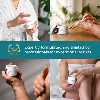 Graston Technique Vitamin E Enriched Emollient - 4oz Jar | IASTM Lotion & Massage Therapy Cream - 6-Pack