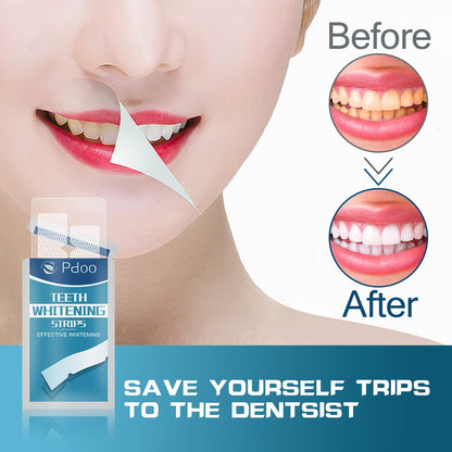 Teeth Whitening Strips – 14 Treatments, 28 Non-Slip Strips for Sensitive Teeth
